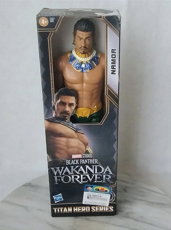 Boneco principe Namor do Pantera negra Wakanda forever titan series 30 cm