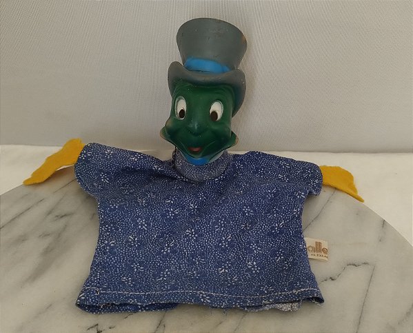 Fantoche antigo Anos 60/70 , Grilo Falante do Pinóquio Disney,arca Nalle-Nil