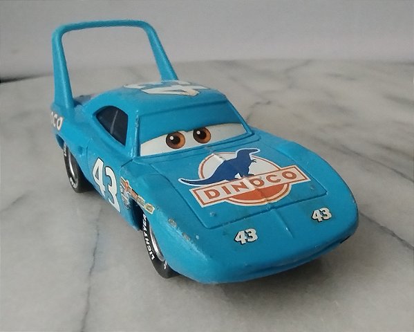 Miniatura Disney cars Dinoco The King Strip Wathers azul Plymouth superbird