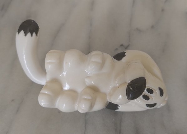 Cachorro de plástico Idefix com rabinho que gira, 8 cm, do Asterix, coleção McDonald's 1994