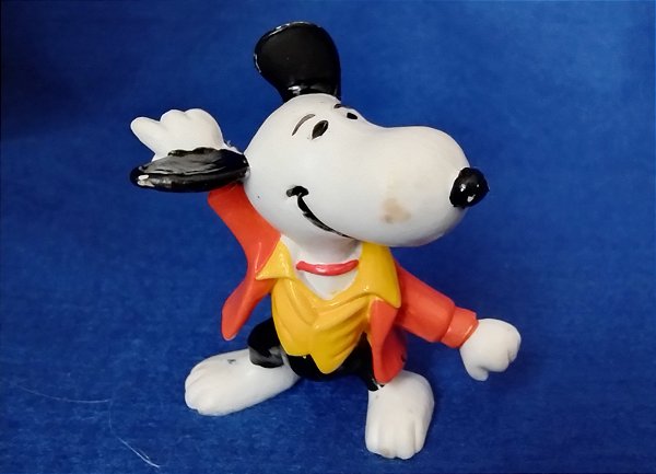 De 1966, miniatura Peanuts dr Snoopy dançando, 6 cm