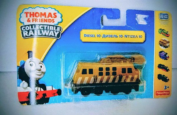 Miniatura de metal, trem Diesel 10 do Thomas e amigos versao collectible Railway da Fisher Price, sem uso, lacrado