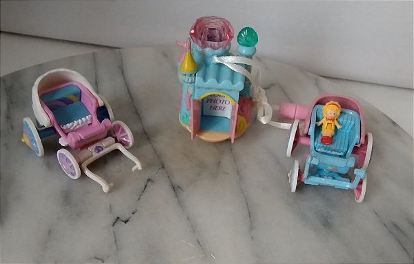 Lote miniaturas ,compatíveis Polly pocket , Star Castle e carruagens Trendmasters 1995