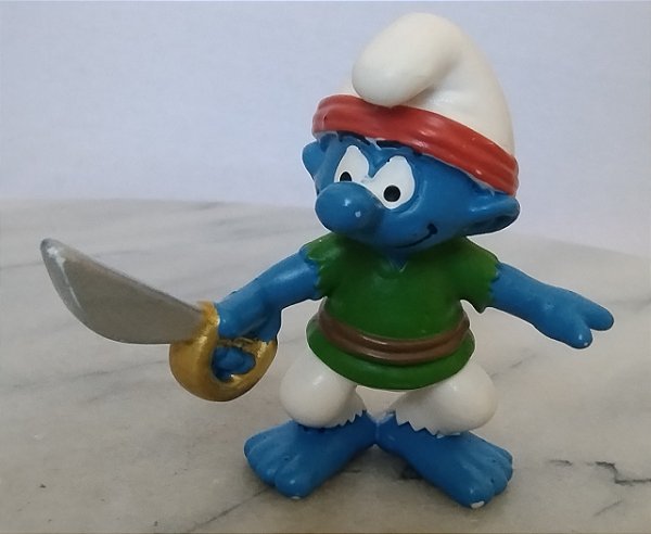 Smurf pirata com espada 5 cm Peyo / Schleich 2013