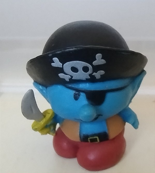 Smurf pirata 2,5 cm do Micro Village Peyo/Jakkss 2013,