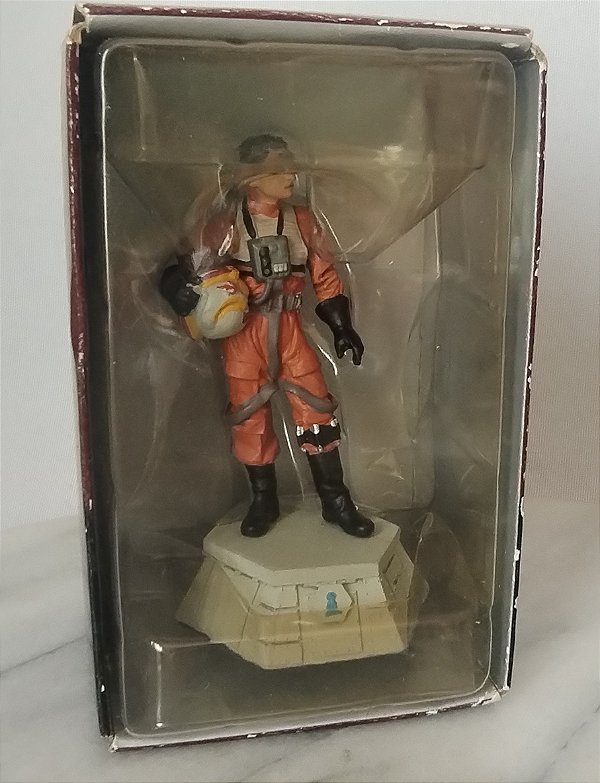 Boneco de Chumbo Rebel pilot do star Wars, coleção de Agostini de 2012, 8 cm