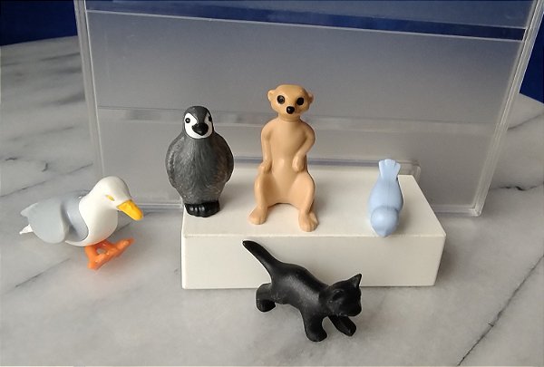 Playmobil, miniatura de animais, incluindo um suricato de 4 cm