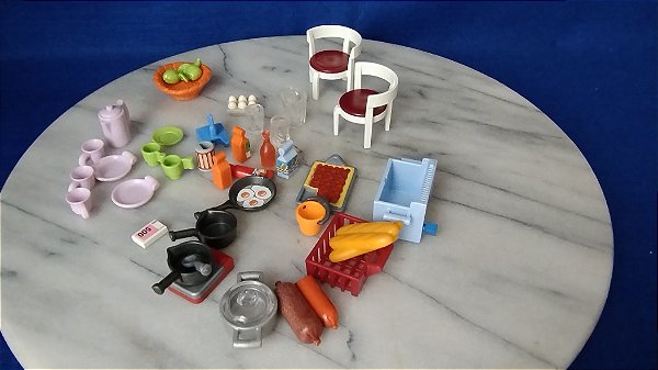 Playmobil mini acessórios de cozinha
