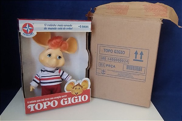 Topo gigio relançamento da Estrela 20 cm.novo, lacrado