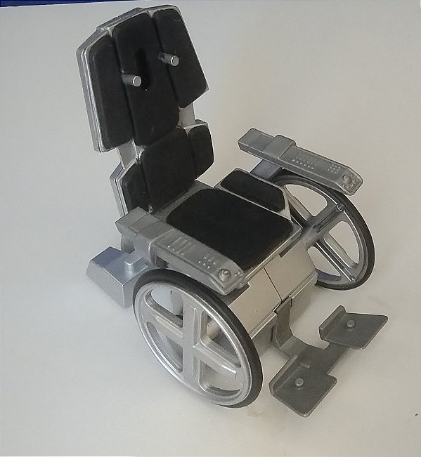 Cadeira de ridas do processor Xavier do filme X-men Marvel de 2000, 10x10 cm