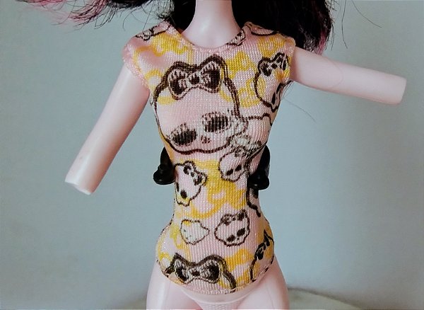 Roupa boneca Monster High Blusa Top Scarah screams I heart fashion