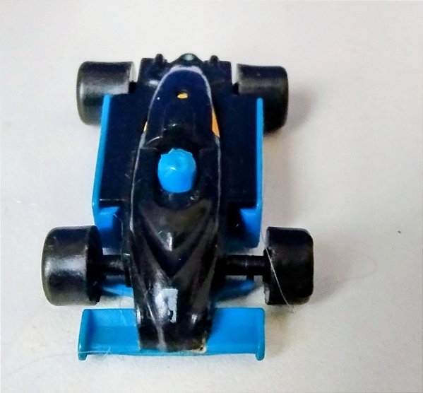Miniatura de plástico Gulliver carrinho de corrida Fórmula 1 , McLaren azul falta Aerofólio