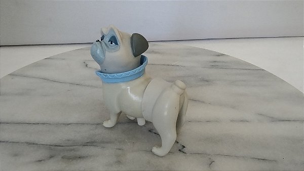 Pug Percy a corda, cachorro de Pocahontas Disney, 7 cm ,coleção Burger King 1995