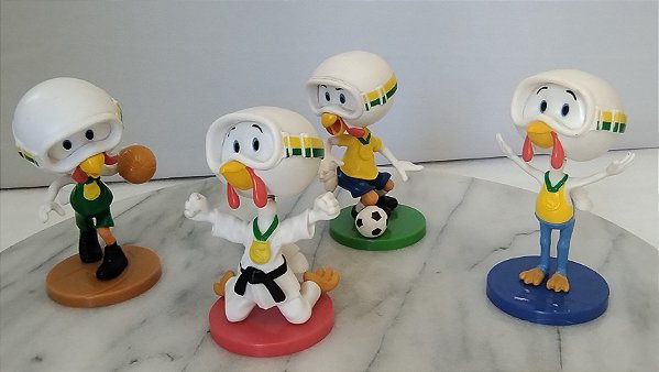 Coleção perú da Sadia ,mascote olimpíadas 2016, 8 cm, 4 variados