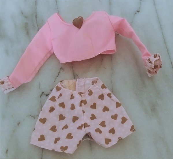 Conjunto shorts e blusa da Barbie Sweet Scents Fashion., Mattel 1998