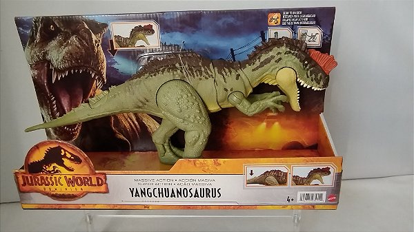 Dinossauro Yangchuanosaurus do Jurassic World Dominion , 37 cm,.Mattel 2021