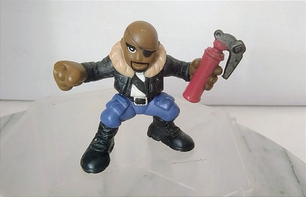 Boneco Nick Fury dis Vingadores Marvel Super hero Squad, 6cm, Hasbro 2007