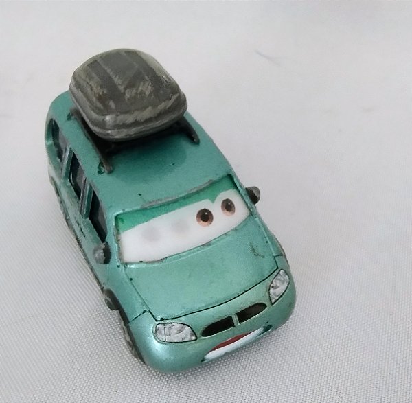 Miniatura de metal Disney Pixar de Van #61 com olhos lenticulares, olhos que mudam, do Carros Disney World of cars, 7 cm