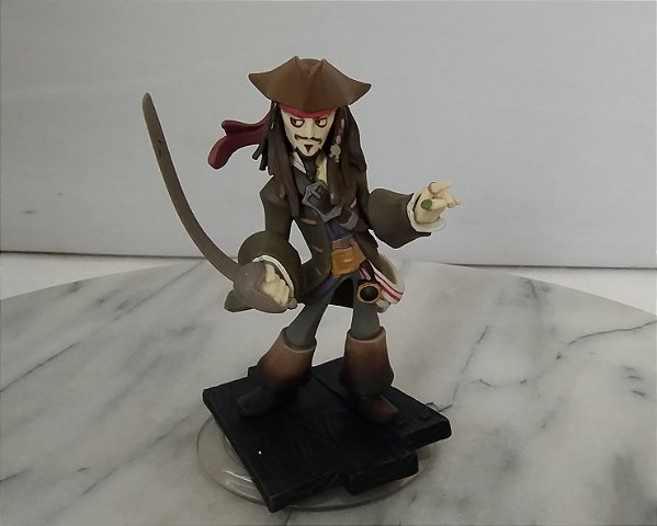 Miniatura Disney Infinity Capitão Jack Sparrow fi Piratas do Caribe, 9 cm