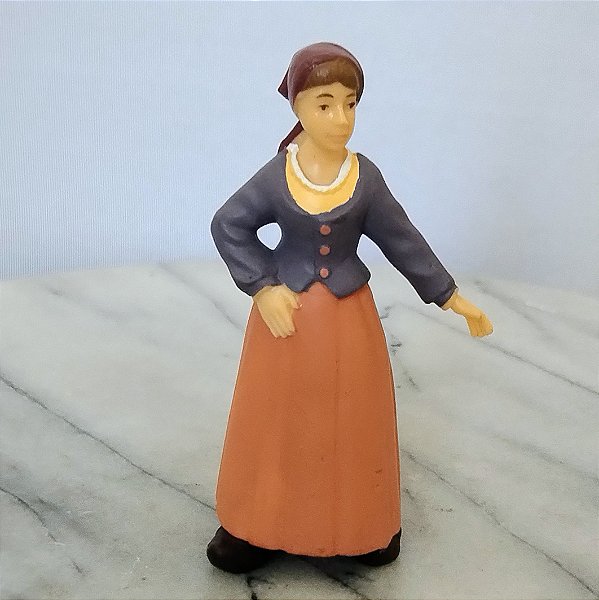Figura de vinil.Papo 2000, camponesa medieval 8 cm