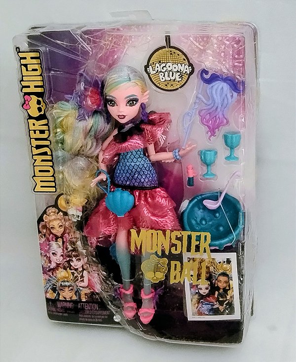 Boneca Monster High Lagoona Blue coleção Monster Ball Mattel 2022, nova, lacrada