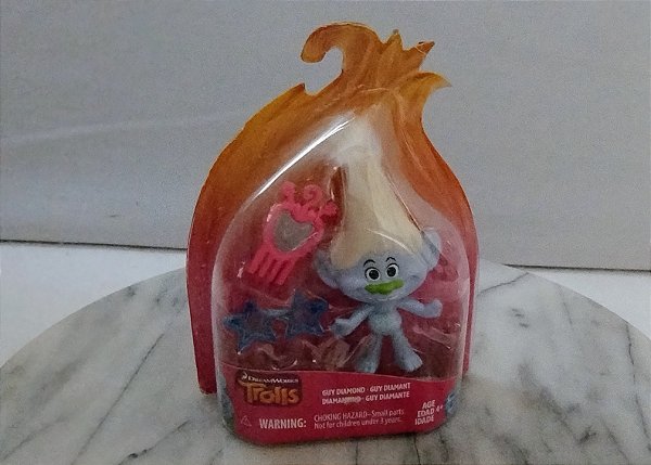 Troll Guy Diamond aprox. 8 cm, DreamWorks Hasbro 2015, novo, lacrado