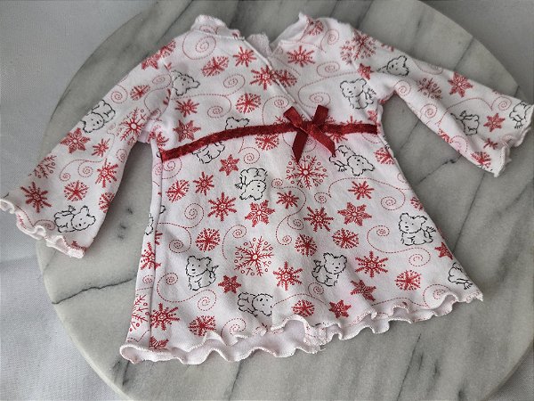 Pijama /camisola com cachorrinho coconut da boneca América Girl