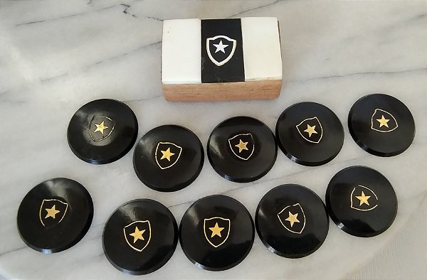 Futebol de botão 4 cm , jogo de 10+1 Botafogo