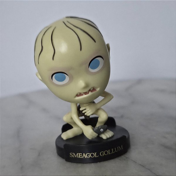 Boneco miniatura Smeagol Gollum O Senhor Dos Anéis Bobs 7cm