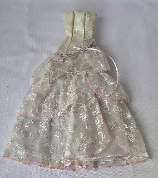 Roupa para Barbie vestido Noiva Wedding day sparkle 2008