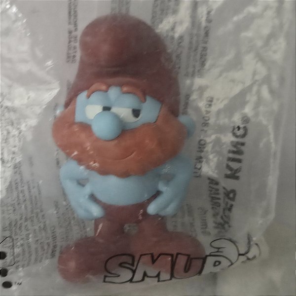 Boneco ken Smurf 9 cm, coleção Burger King 2024, lacrado