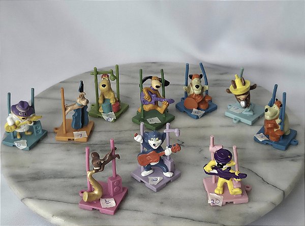 Miniatura roqueiros Hanna Barbera (10 bonecos variados) Col.Pepsi Sonrics anos 90