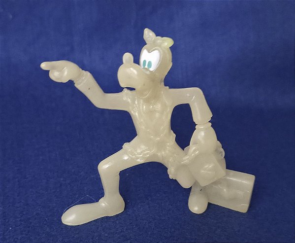 Miniatura Disney pateta fantasma fluorescente no escuro do um conto de Natal do Mickey 2002, 8 cm