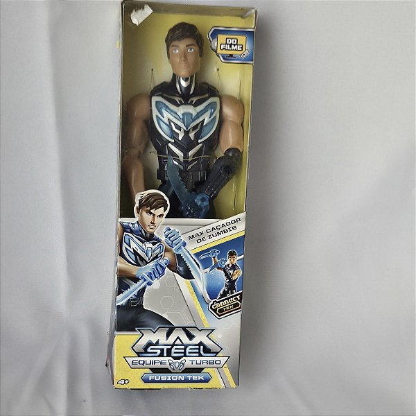 Boneco Max Steel caçador de zumbis, Mattel 2015, novo, lacrado