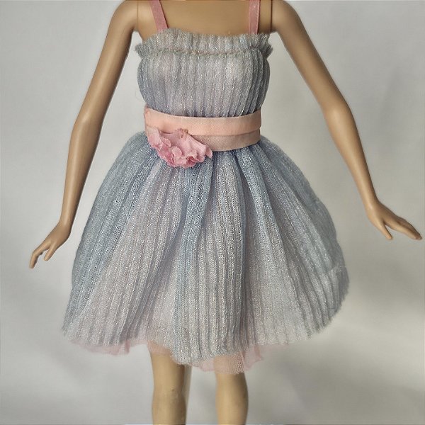 Vestido azul da Barbie Fashionistas Sweety fashion Mattel 2010