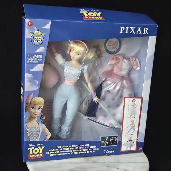 Boneca de ação Bo Peep movimentos épicos 28 cm do Toy Story 4 Disney Pixar Mattel 2019, nova,embalagem aberta