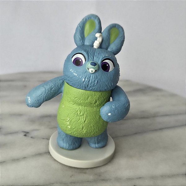Miniatura Disney de vinil sólido com base, Coelho Bunny 10 cm do Toy Story 4