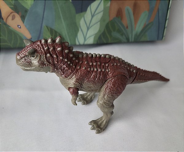 Dinossauro plástico duro articulado carnotauro filme Dinossauro Disney 2000 sem som, 24 cm