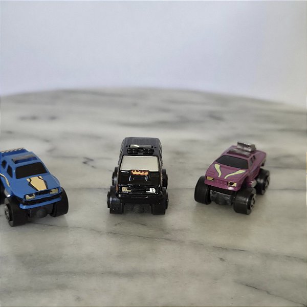 Mini carros Road Champs 3,2 cm , anos 80, lote de 3 variados