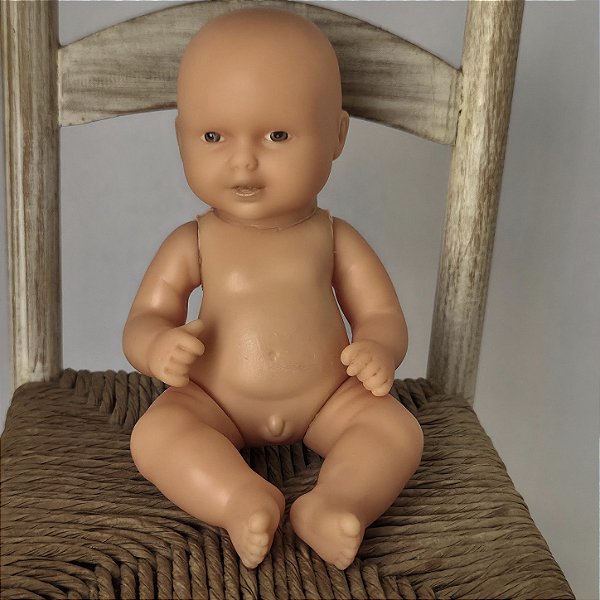 Boneco bebe articulado 14 cm da boneca Ganha Nene 68 cm da Mimo 1989