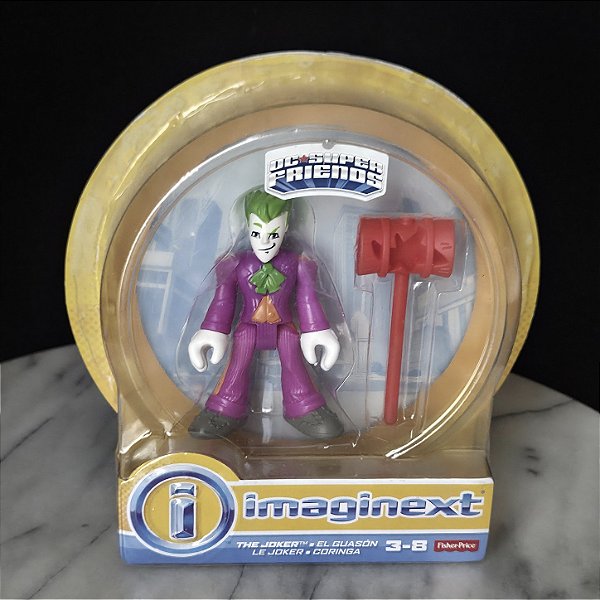 Imaginext DC Superfriends, Boneco Coringa na embalagem , descolada, sem uso