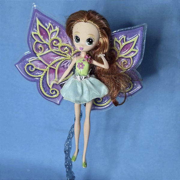 Barbie Thumbelina / Polegarzinha Crysella asas da Janessa e saia improvisada, 20 cm, Mattel 2008
