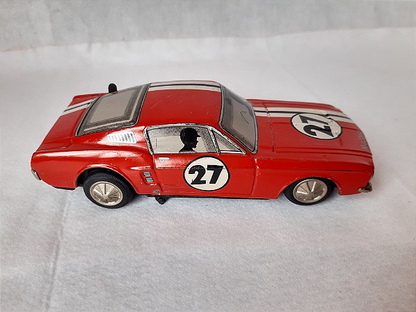 Brinquedo vintage Ford Mustang GT Taiyo Japan lata 65