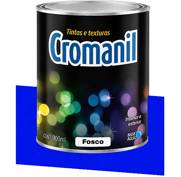ANIL INTENSO - Cromanil Latex Acrílico Fosco - Lata 1/4 (900ml).