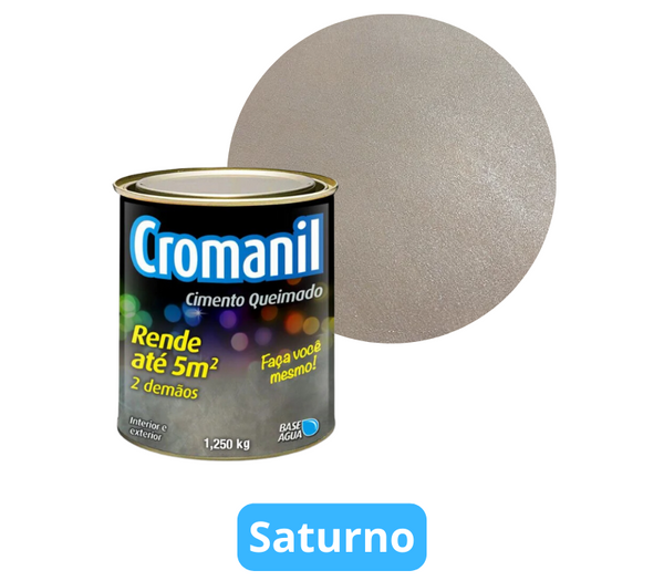 Cimento Queimado Perolizado Saturno - Lata 1/4 (1,050KG)
