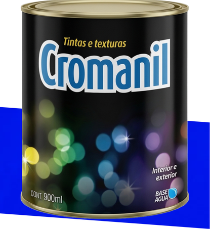 ANIL INTENSO - Cromanil Látex Acrílico Acetinado - Lata 1/4 (900ml).