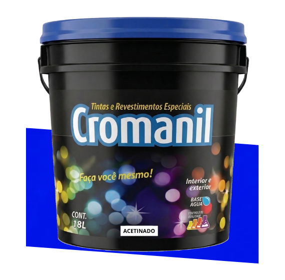 Anil Intenso Látex Acrílico Acetinado Balde 18L