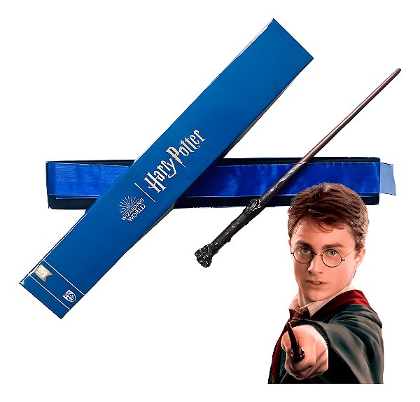 Varinha Harry Potter Tamanho Real 34cm Original Coleção Licenciada Warner