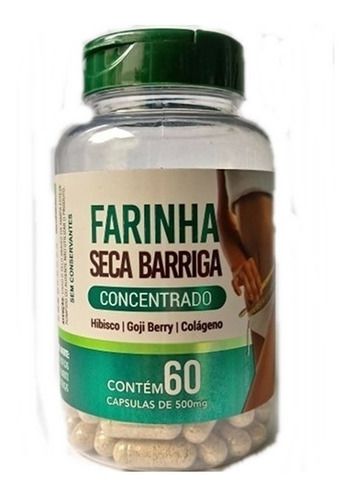 Farinha Seca Barriga C/ Hibisco, Goji E Coláge  Cápsulas