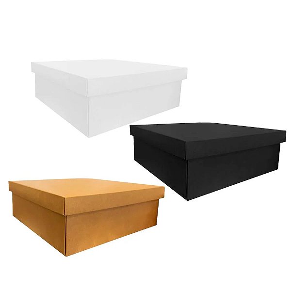 Caixa para Presente Luxo - 23,5x23,5x9,5cm - 01 unidade - Rizzo